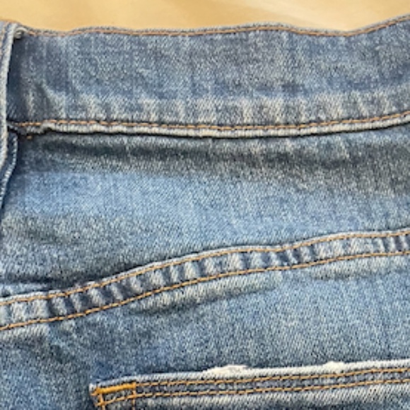 J. Crew Denim Button-Up Mini/Midi Skirt- Size 27 - Picture 8 of 9